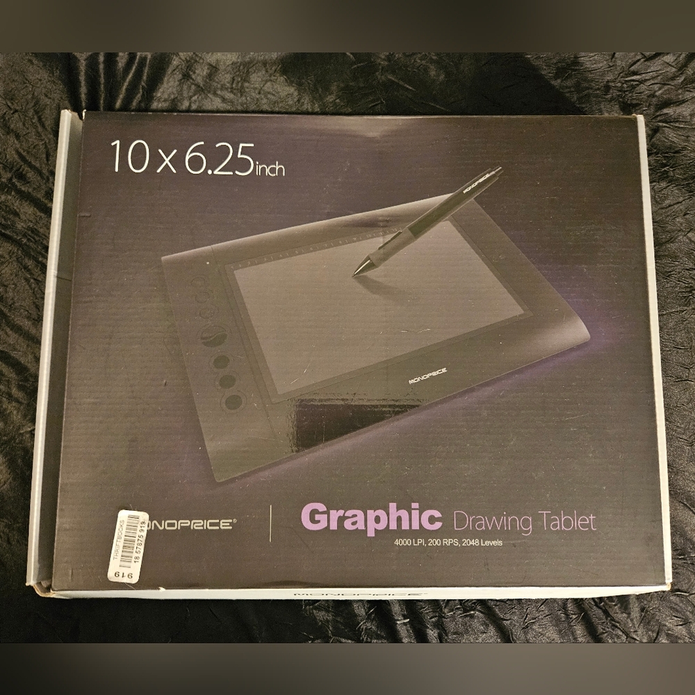 NEW Monoprice 110594 Graphics Drawing Tablet Black - Best Low Price Tablet